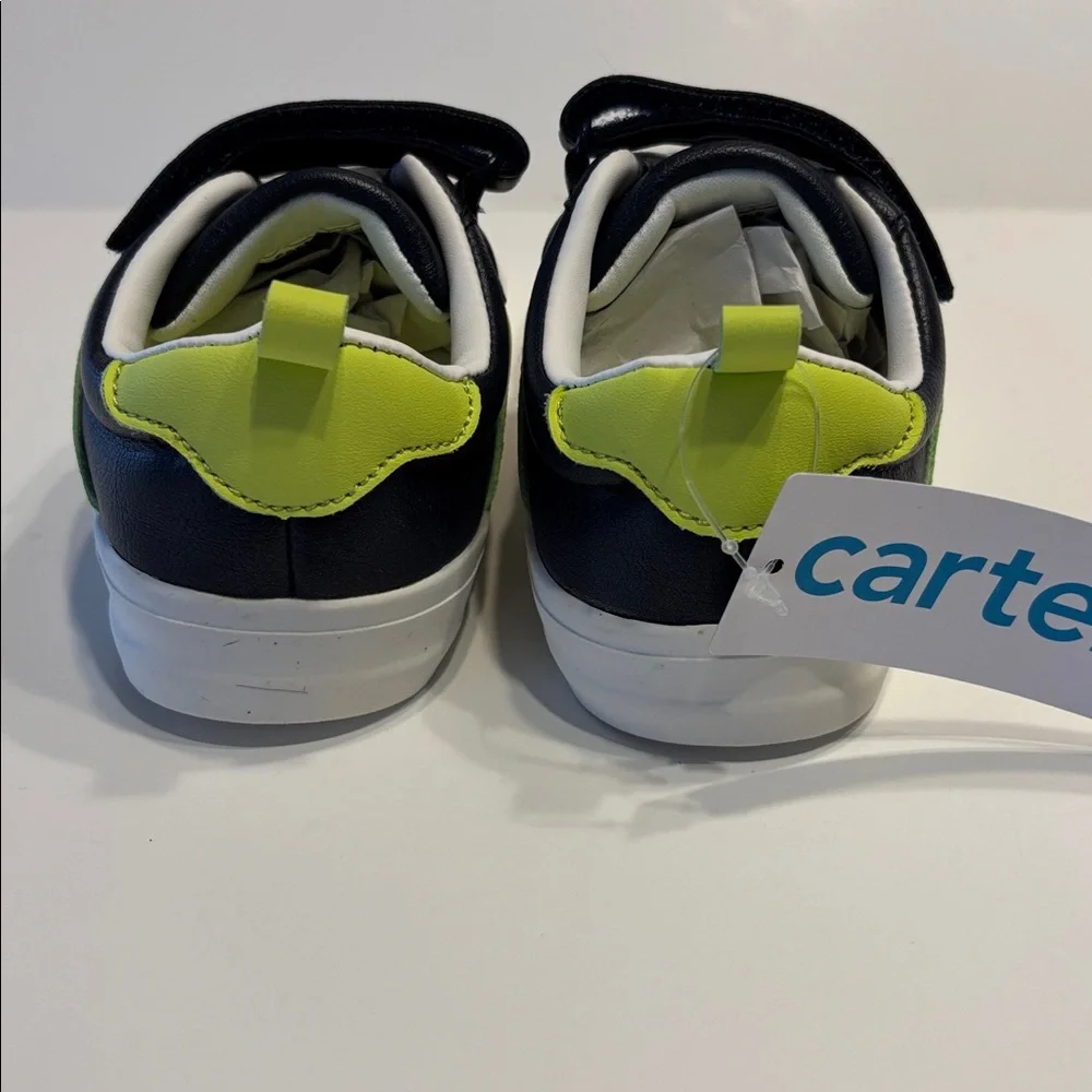 Carter's Amal Navy and Green Sneakers